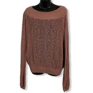 Mauve crochet sweater 🎀